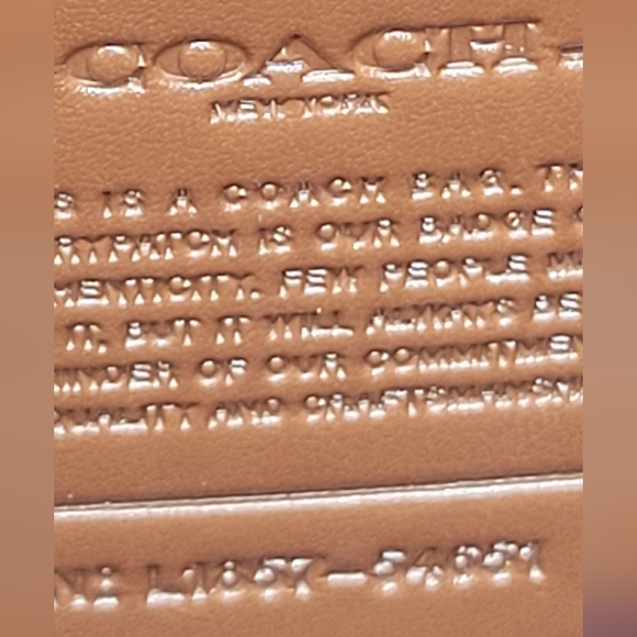 Coach Edie 31 Signature Coated Canvas /Leather Rust Prairie Floral-🔥LIKE NEW🔥 - Picture 9 of 16